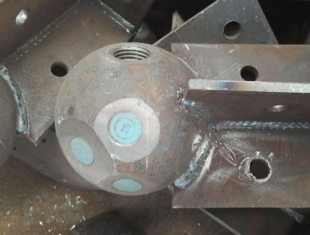 榆林螺栓球球塞，网架配件