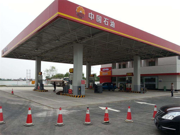 榆林加油站钢结构网架案例20