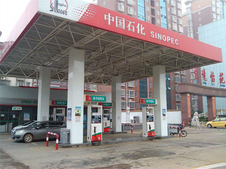 榆林加油站钢结构网架案例4